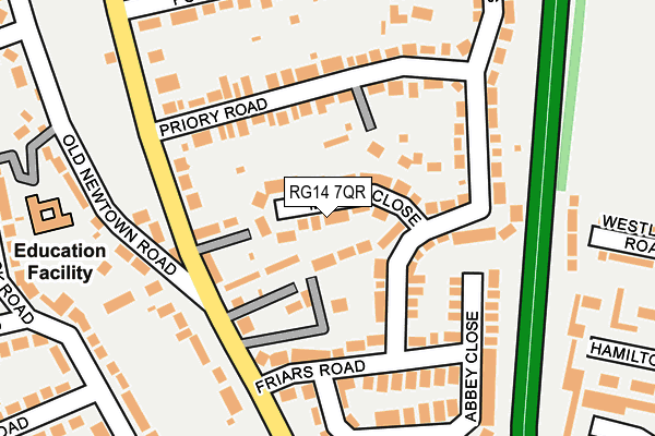 RG14 7QR map - OS OpenMap – Local (Ordnance Survey)