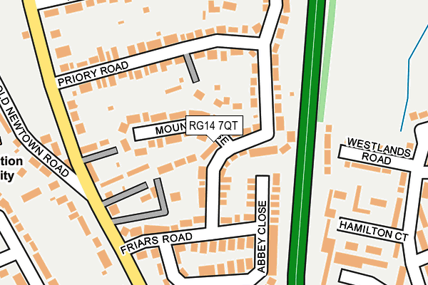 RG14 7QT map - OS OpenMap – Local (Ordnance Survey)