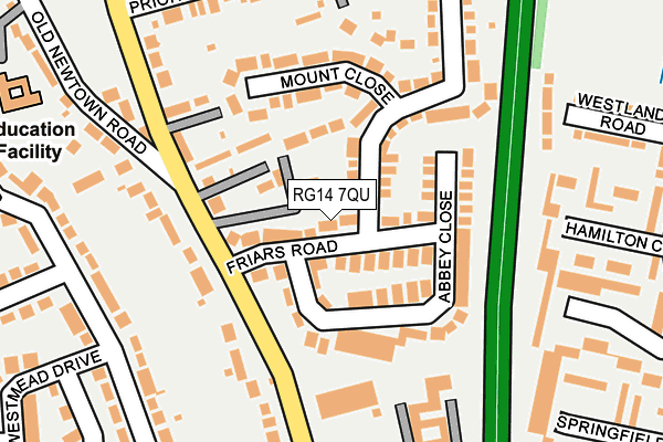 RG14 7QU map - OS OpenMap – Local (Ordnance Survey)