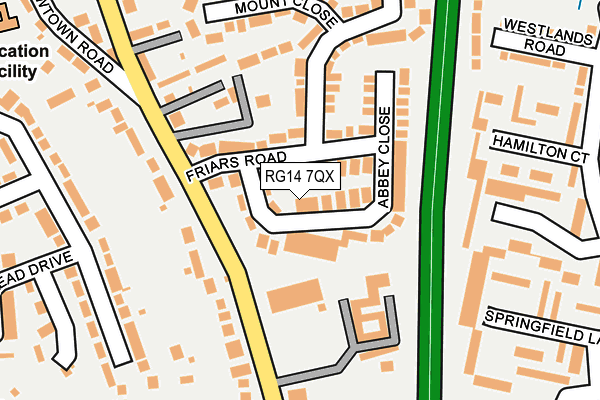 RG14 7QX map - OS OpenMap – Local (Ordnance Survey)