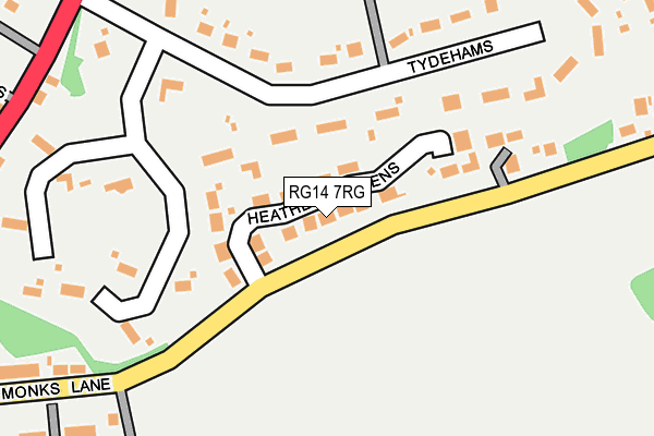 RG14 7RG map - OS OpenMap – Local (Ordnance Survey)