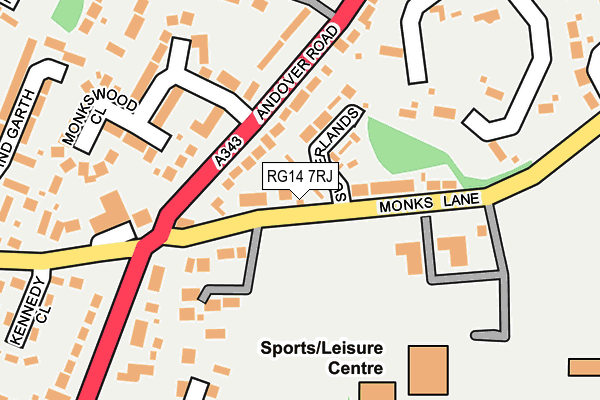 RG14 7RJ map - OS OpenMap – Local (Ordnance Survey)