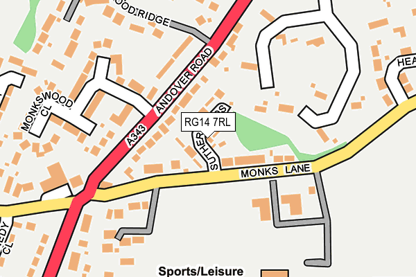 RG14 7RL map - OS OpenMap – Local (Ordnance Survey)