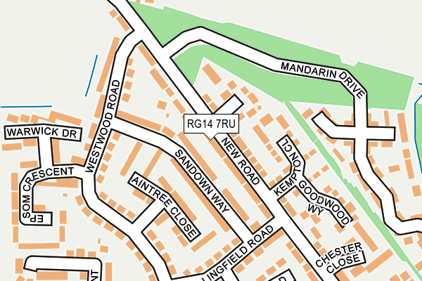 RG14 7RU map - OS OpenMap – Local (Ordnance Survey)