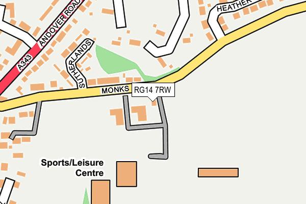 RG14 7RW map - OS OpenMap – Local (Ordnance Survey)