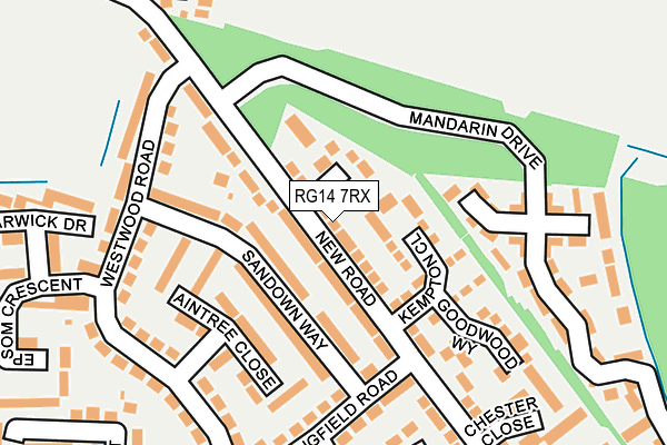 RG14 7RX map - OS OpenMap – Local (Ordnance Survey)
