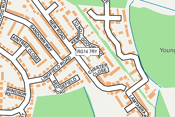 RG14 7RY map - OS OpenMap – Local (Ordnance Survey)