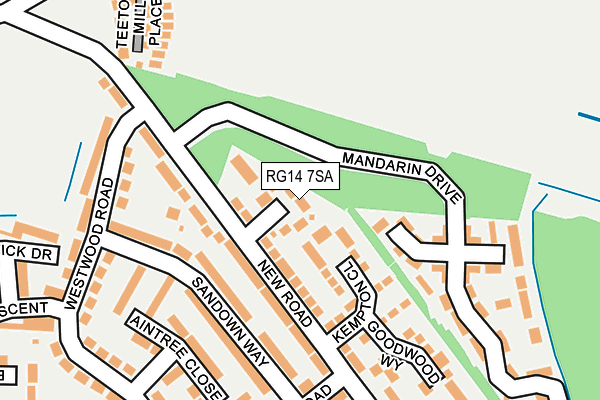 RG14 7SA map - OS OpenMap – Local (Ordnance Survey)
