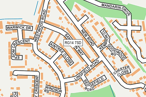 RG14 7SD map - OS OpenMap – Local (Ordnance Survey)