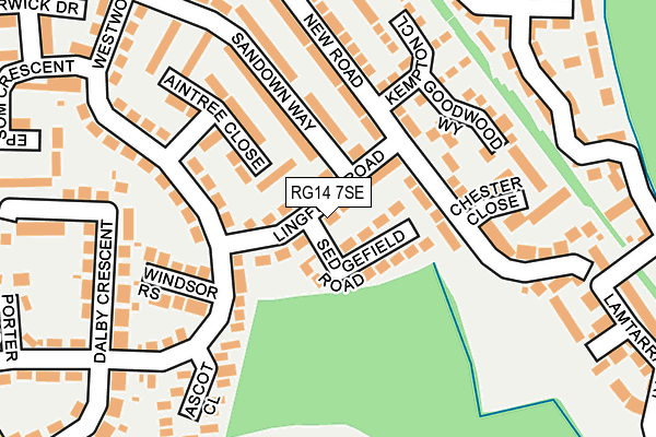 RG14 7SE map - OS OpenMap – Local (Ordnance Survey)