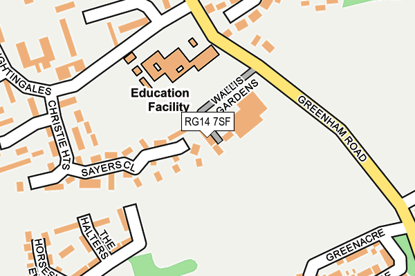 RG14 7SF map - OS OpenMap – Local (Ordnance Survey)
