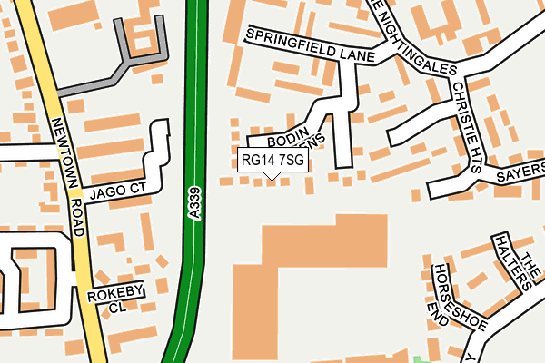 RG14 7SG map - OS OpenMap – Local (Ordnance Survey)