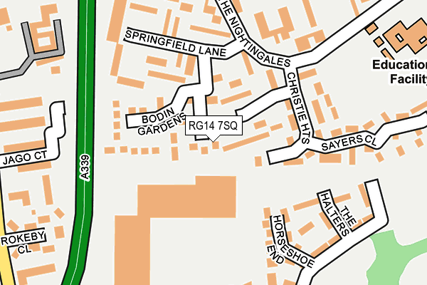 RG14 7SQ map - OS OpenMap – Local (Ordnance Survey)