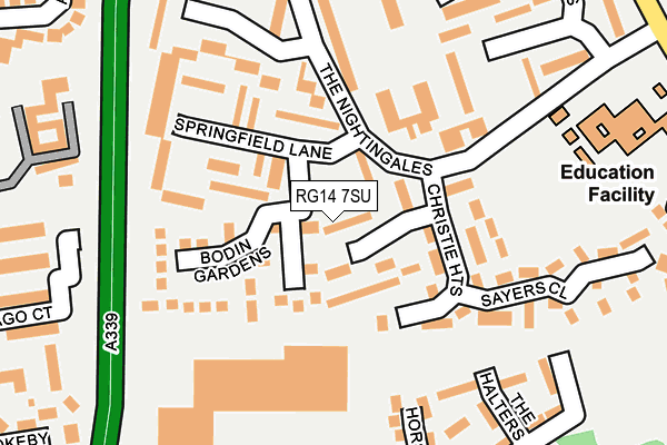RG14 7SU map - OS OpenMap – Local (Ordnance Survey)