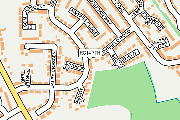 RG14 7TH map - OS OpenMap – Local (Ordnance Survey)