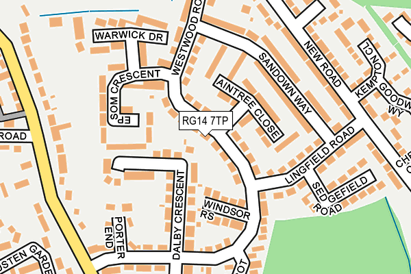 RG14 7TP map - OS OpenMap – Local (Ordnance Survey)