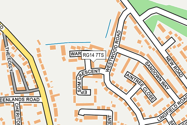 RG14 7TS map - OS OpenMap – Local (Ordnance Survey)