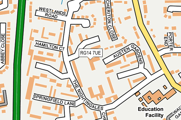 RG14 7UE map - OS OpenMap – Local (Ordnance Survey)