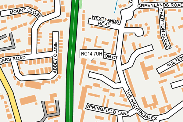 RG14 7UH map - OS OpenMap – Local (Ordnance Survey)