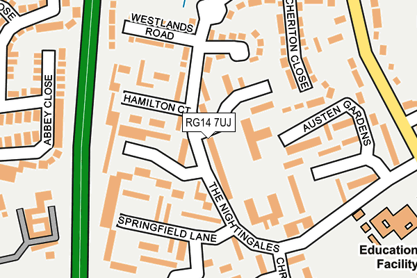 RG14 7UJ map - OS OpenMap – Local (Ordnance Survey)
