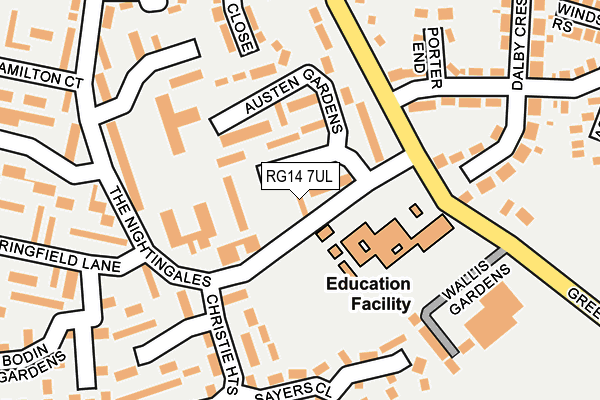 RG14 7UL map - OS OpenMap – Local (Ordnance Survey)