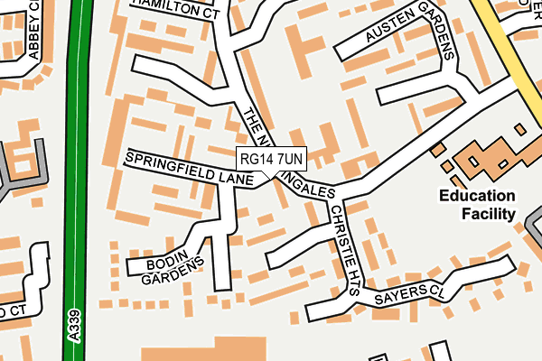 RG14 7UN map - OS OpenMap – Local (Ordnance Survey)