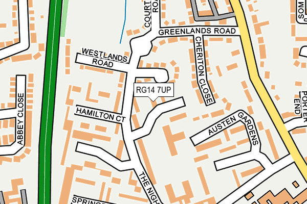 RG14 7UP map - OS OpenMap – Local (Ordnance Survey)