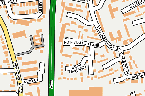 RG14 7UQ map - OS OpenMap – Local (Ordnance Survey)