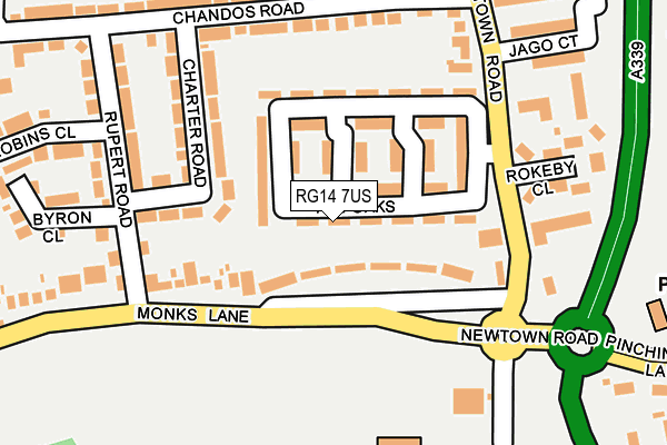 RG14 7US map - OS OpenMap – Local (Ordnance Survey)