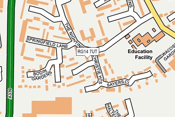 RG14 7UT map - OS OpenMap – Local (Ordnance Survey)