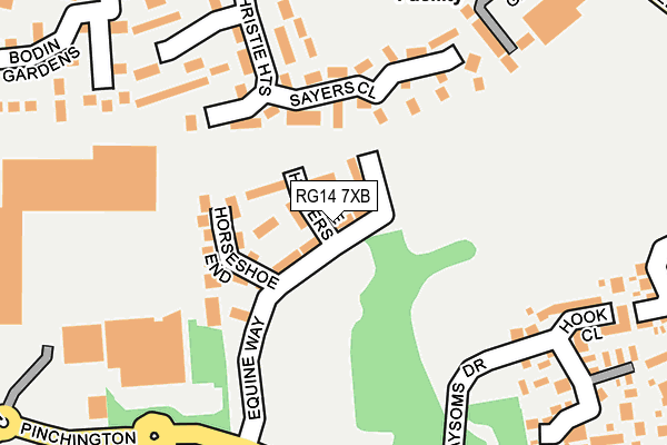 RG14 7XB map - OS OpenMap – Local (Ordnance Survey)