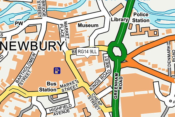 RG14 9LL map - OS OpenMap – Local (Ordnance Survey)