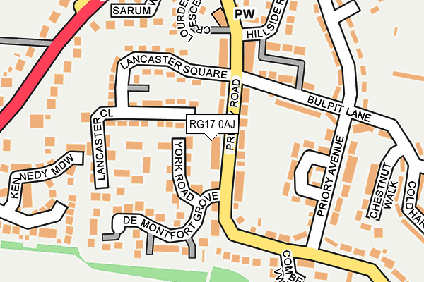 RG17 0AJ map - OS OpenMap – Local (Ordnance Survey)