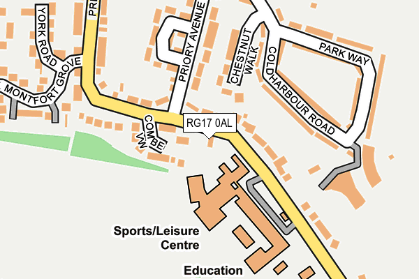 RG17 0AL map - OS OpenMap – Local (Ordnance Survey)