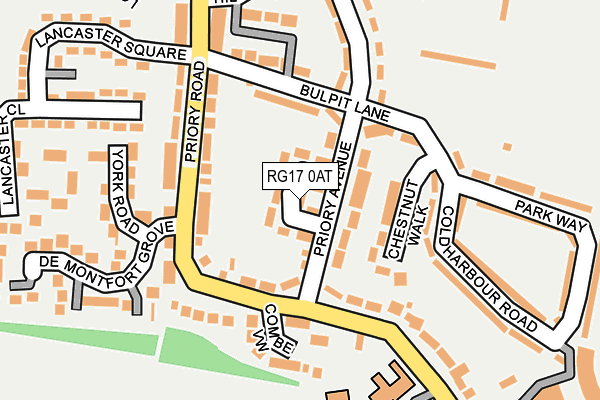 RG17 0AT map - OS OpenMap – Local (Ordnance Survey)