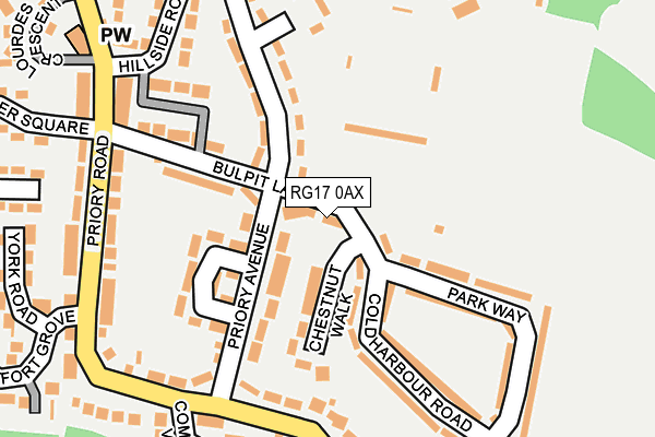 RG17 0AX map - OS OpenMap – Local (Ordnance Survey)