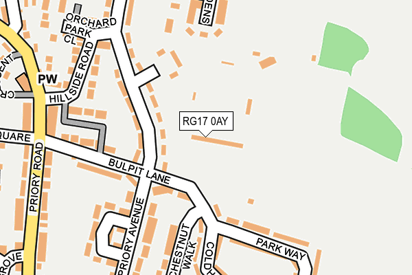 RG17 0AY map - OS OpenMap – Local (Ordnance Survey)