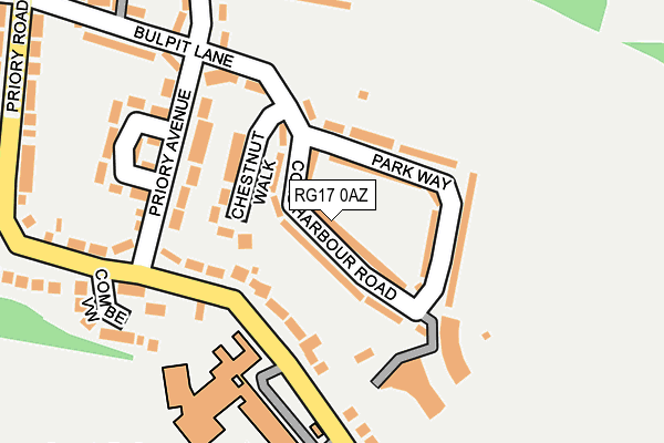 RG17 0AZ map - OS OpenMap – Local (Ordnance Survey)