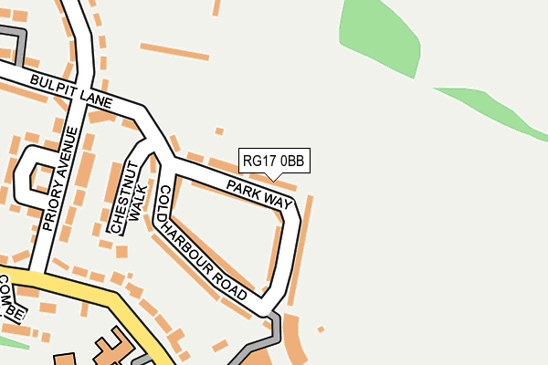 RG17 0BB map - OS OpenMap – Local (Ordnance Survey)