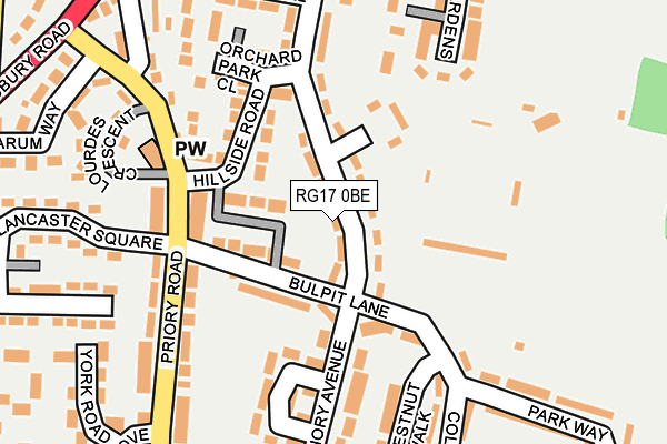 RG17 0BE map - OS OpenMap – Local (Ordnance Survey)