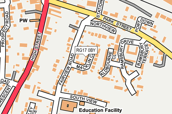 RG17 0BY map - OS OpenMap – Local (Ordnance Survey)