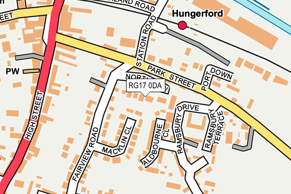 RG17 0DA map - OS OpenMap – Local (Ordnance Survey)