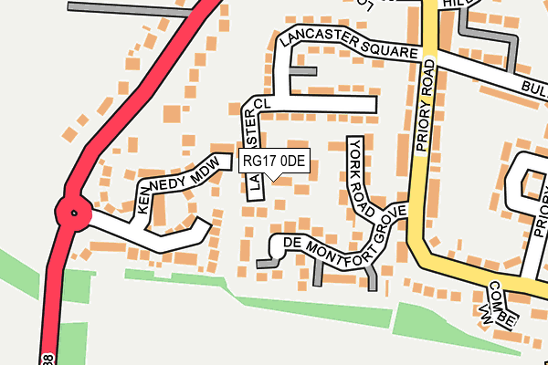 RG17 0DE map - OS OpenMap – Local (Ordnance Survey)