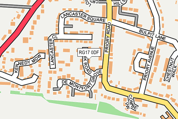 RG17 0DF map - OS OpenMap – Local (Ordnance Survey)