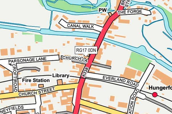 RG17 0DN map - OS OpenMap – Local (Ordnance Survey)
