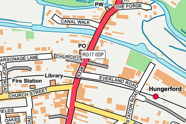RG17 0DP map - OS OpenMap – Local (Ordnance Survey)