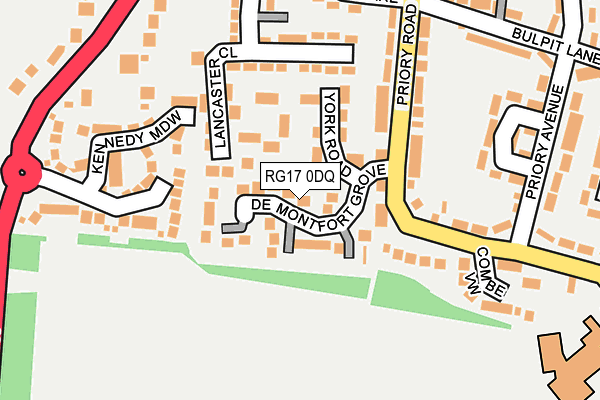 RG17 0DQ map - OS OpenMap – Local (Ordnance Survey)