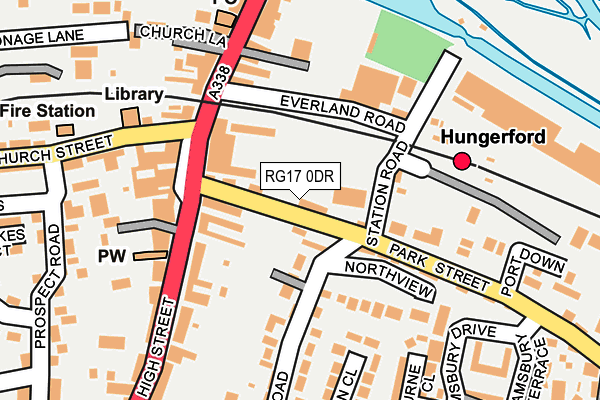 RG17 0DR map - OS OpenMap – Local (Ordnance Survey)