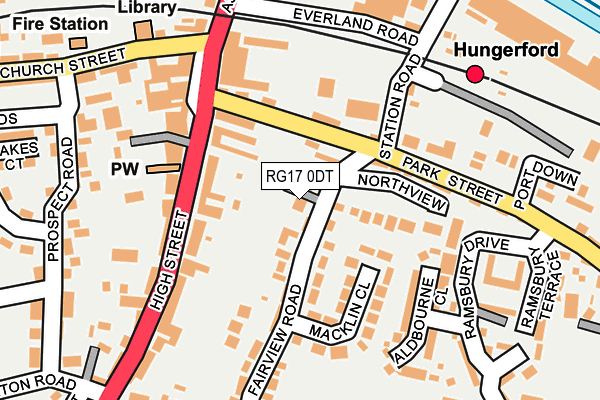 RG17 0DT map - OS OpenMap – Local (Ordnance Survey)