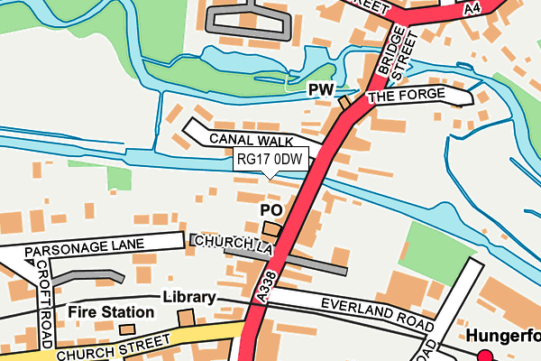 RG17 0DW map - OS OpenMap – Local (Ordnance Survey)